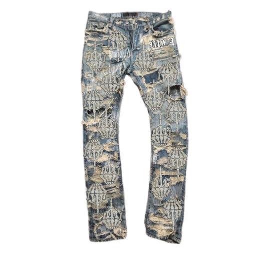 MFA Destroyed reconstruction denim